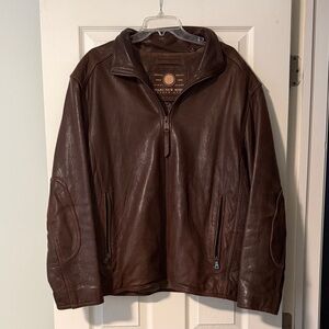Marc New York Men's Dark Brown Leather Jacket